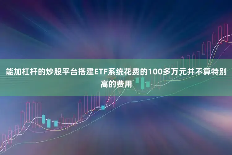 能加杠杆的炒股平台搭建ETF系统花费的100多万元并不算特别高的费用