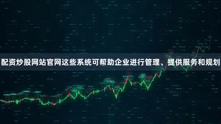 配资炒股网站官网这些系统可帮助企业进行管理、提供服务和规划